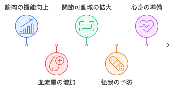 体温と筋温の上昇の影響