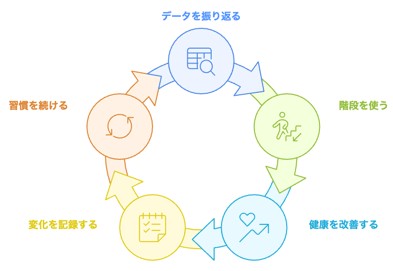 階段運動の健康サイクル