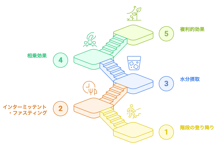 健康的な習慣の相乗効果