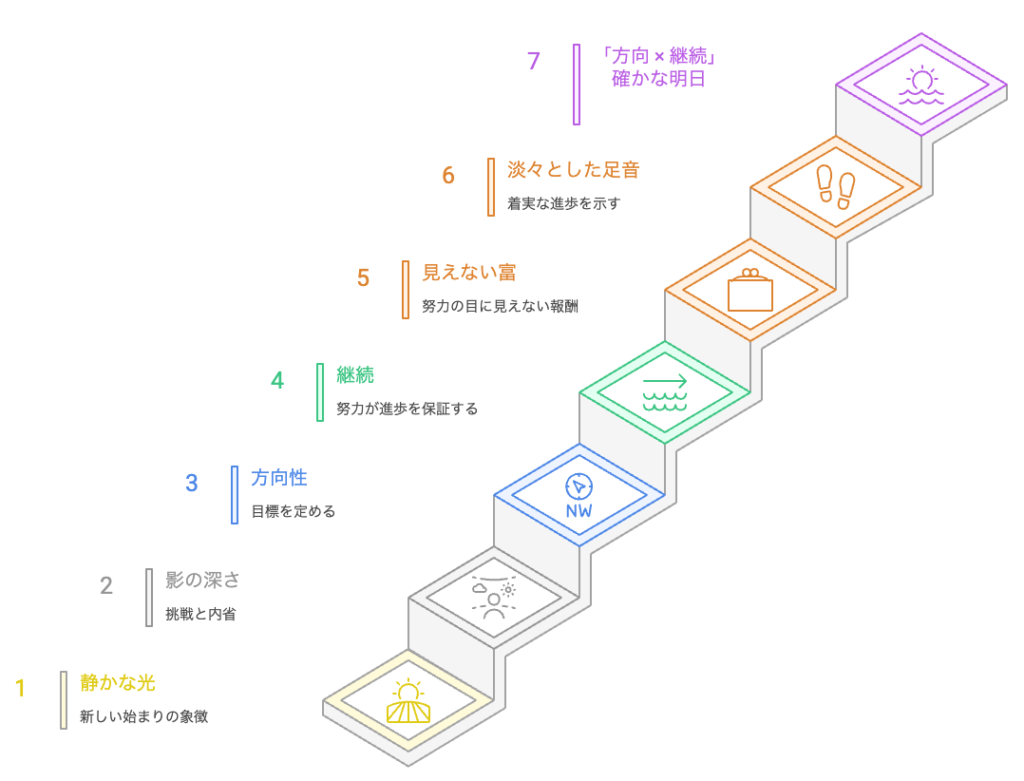 穏やかな達成への旅